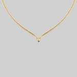 gold chevron collar necklace