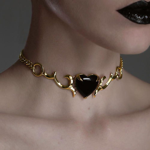 LILLIAN. Pearl Daisy Choker - Gold