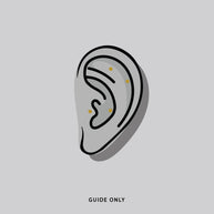 PIXI. Clawed Heart Gemstone Stud Earring - Gold