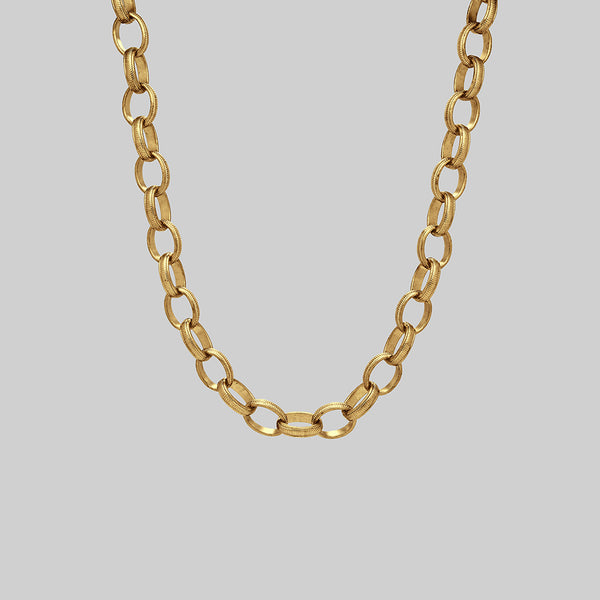 MAGNUS. Elizabethan Style Long Chain - Gold