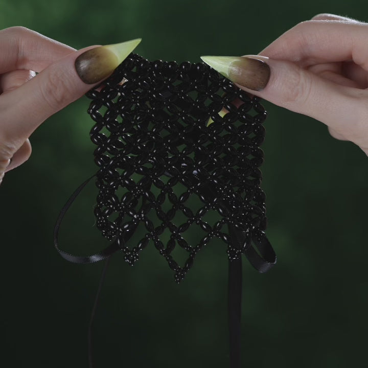 Beaded corset cuff