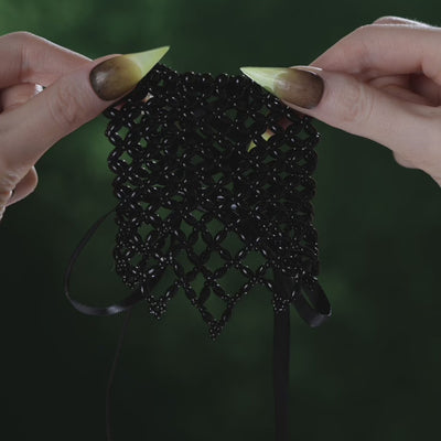 Beaded corset cuff