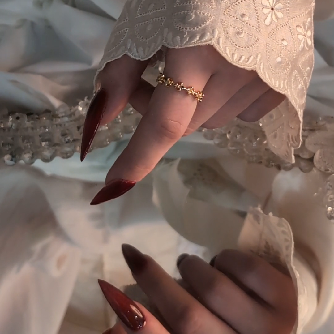 gold medieval band ring