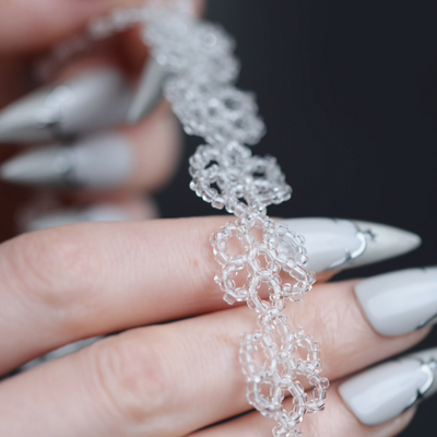 Video of Ermery beaded floral choker