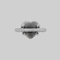 gothic red heart enamel ornate georgian inspired silver ring