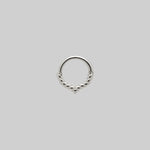 sterling Silver chevron septum clicker ring
