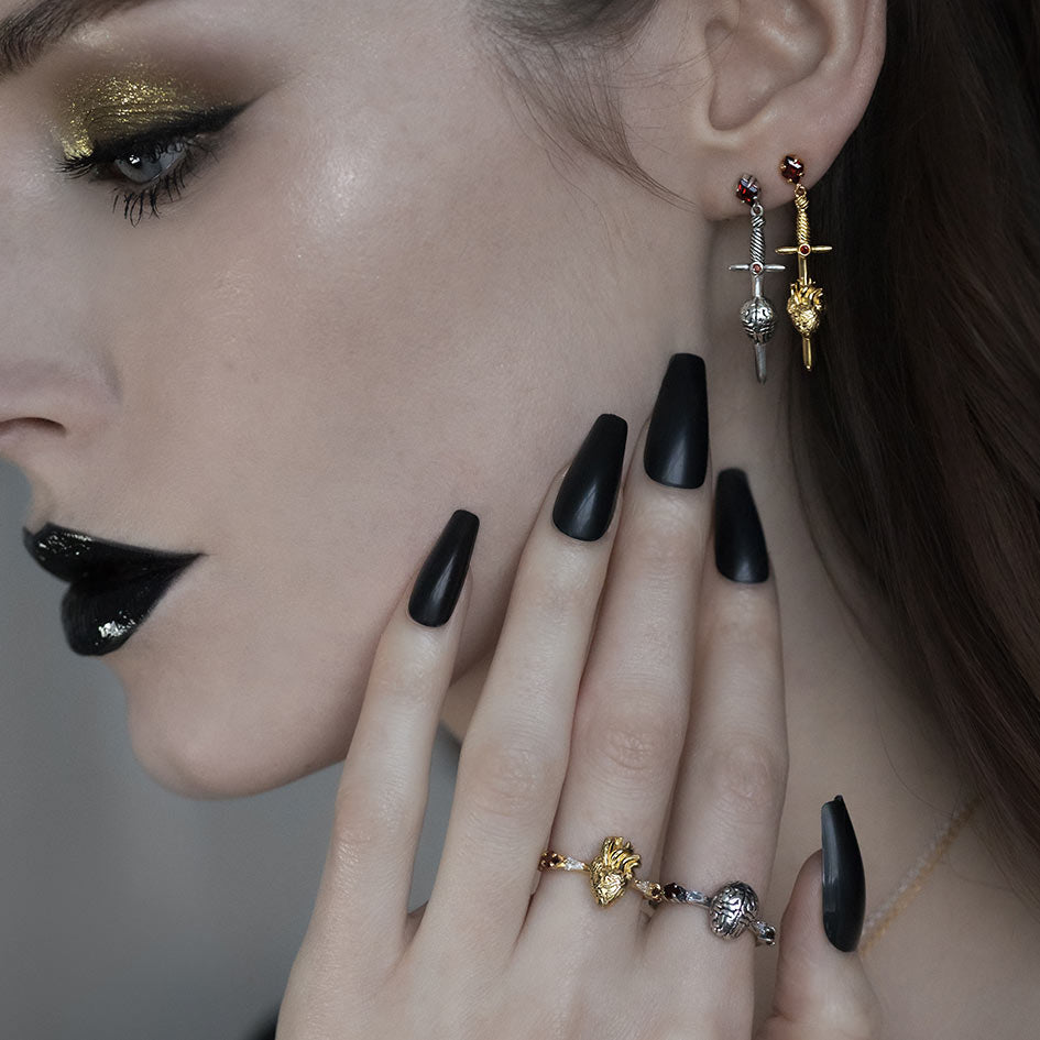 ALL MY HEART. Anatomical Heart Ring - Silver