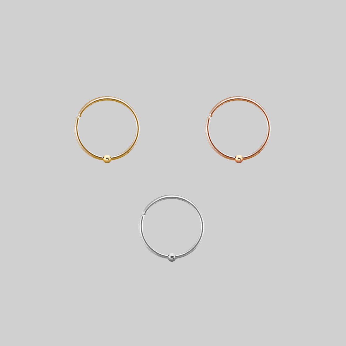 The Fine Ball Nose Ring