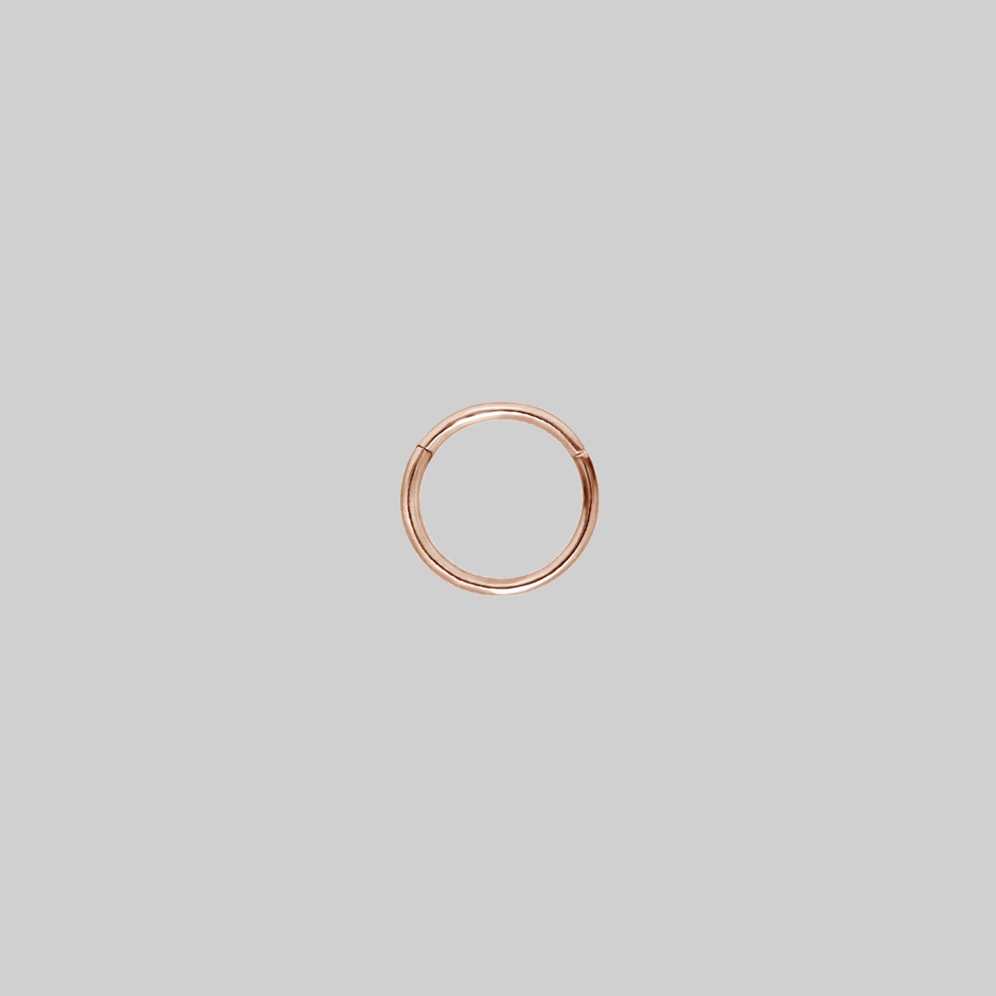 A simple rose gold clicker ring 6mm x 1.2mm