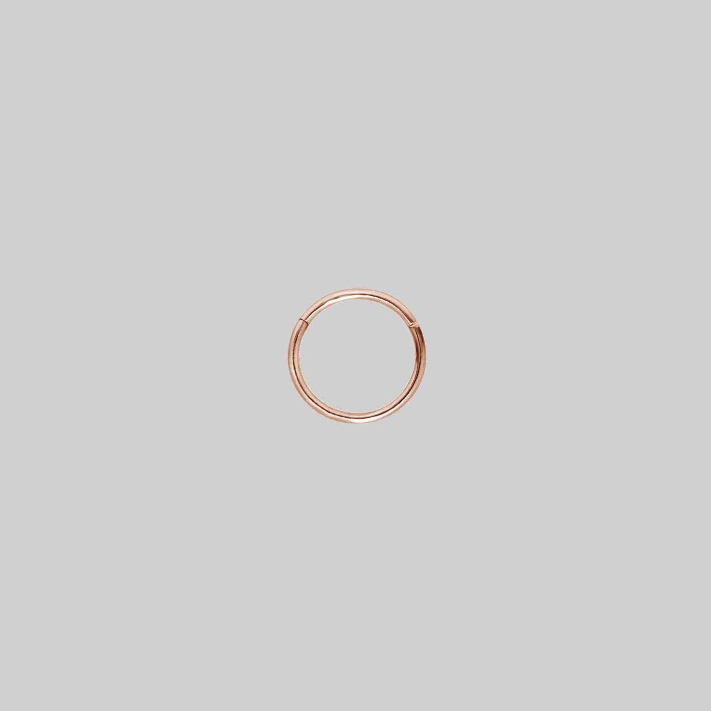 A simple rose gold clicker ring 6mm x 1mm