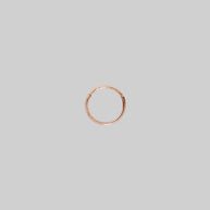 small rose gold hoop earring