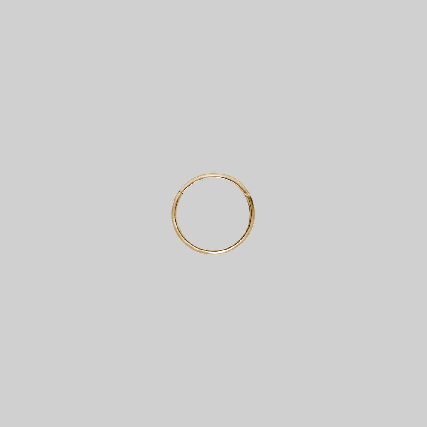 A small gold clicker ring 6mm with a simple design 