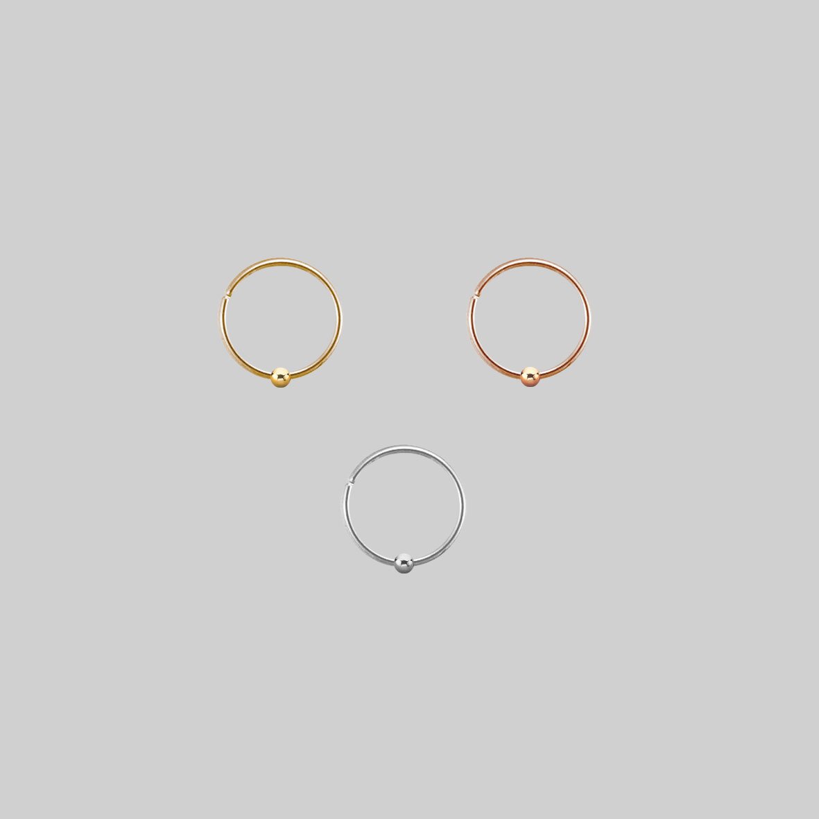 The Fine Ball Nose Ring