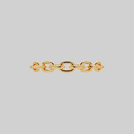 Gold single chain ring