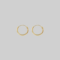 9ct gold hoops