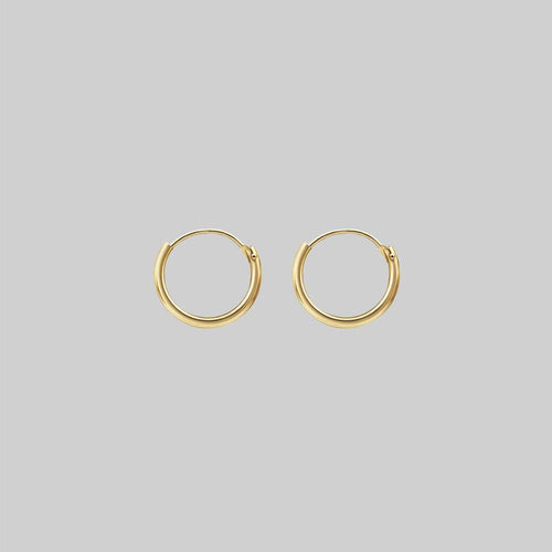 STRUCK. Heart & Arrow 9K Gold Earrings