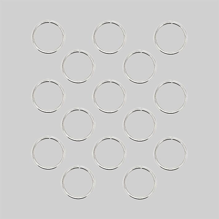 Silver hair rings accessory