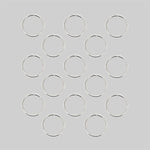 Silver hair rings accessory