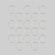 Silver hair rings accessory