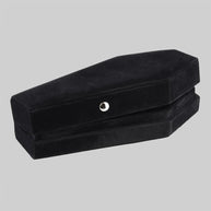 Black coffin jewellery box