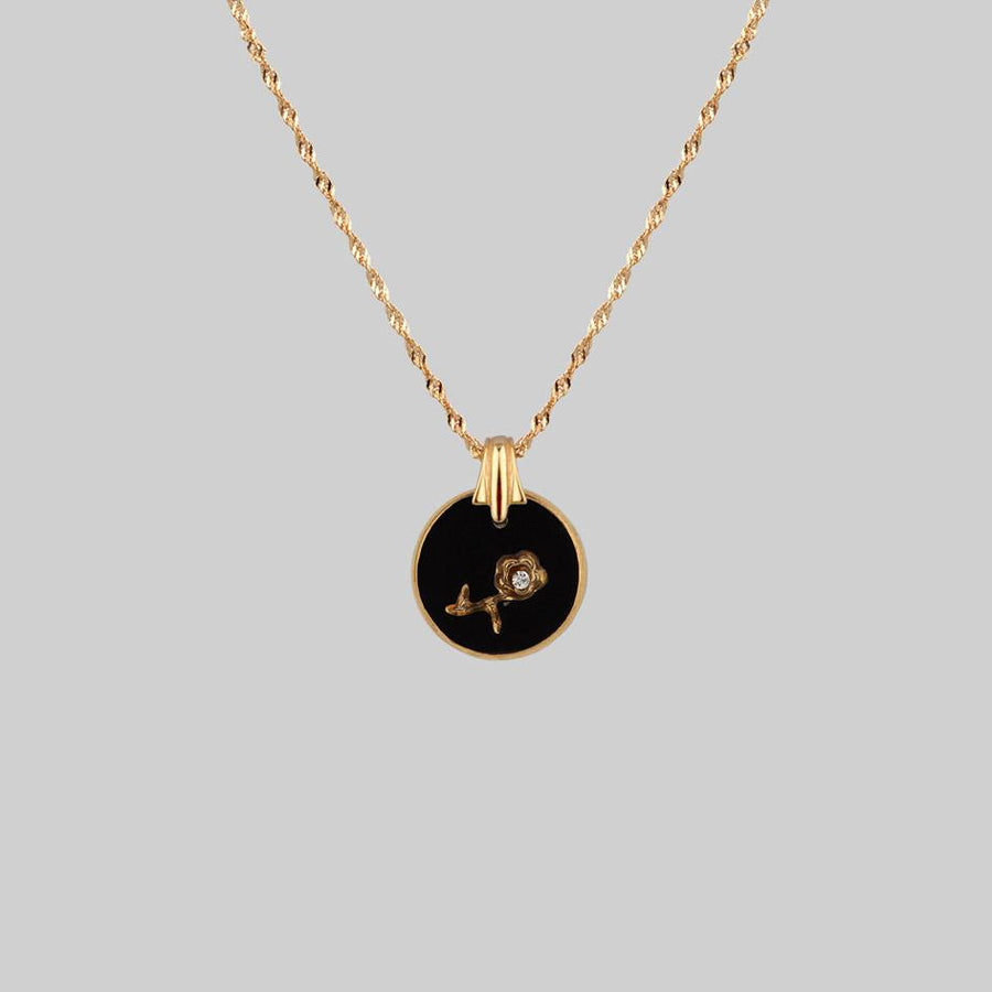 Black Pearl T-bar Necklace - Vicky Davies Jewels