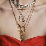 Multi charm necklace