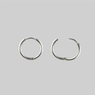 MOIRA. Snake Wrap Hoop Earrings - Silver