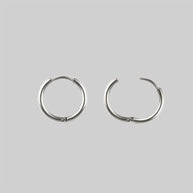 AYSU. Mini Moon Hoop Earrings - Silver