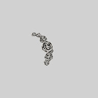 damask rose threader earring
