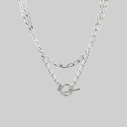 HAND OF GLORY. Grasping Heart Necklace - Silver