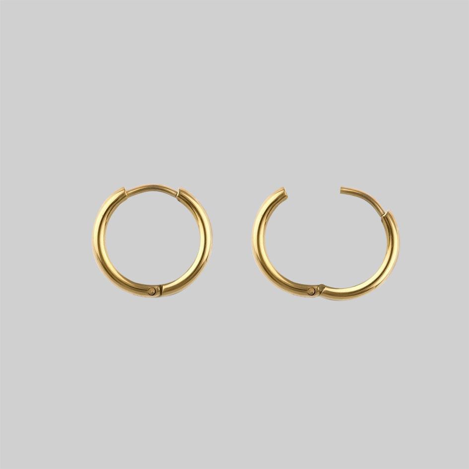 MOIRA. Snake Wrap Hoop Earrings - Gold