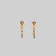 gold snake stud earrings