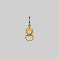 gold charm hoop