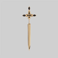 Gold dagger earrring