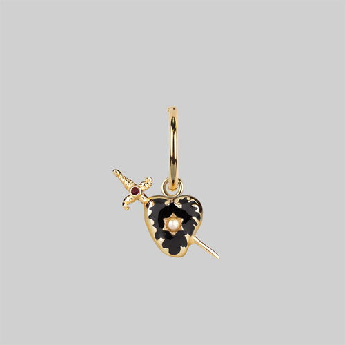 REMINISCENCE. Skull Head Onyx Gold Ring