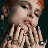 Gold web rings