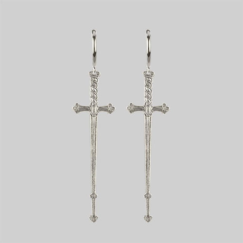 TALIA. Green Quartz Cluster Stud Silver Earrings