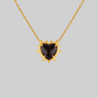 colour changing mood stone necklace gold