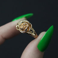 gold rose ring