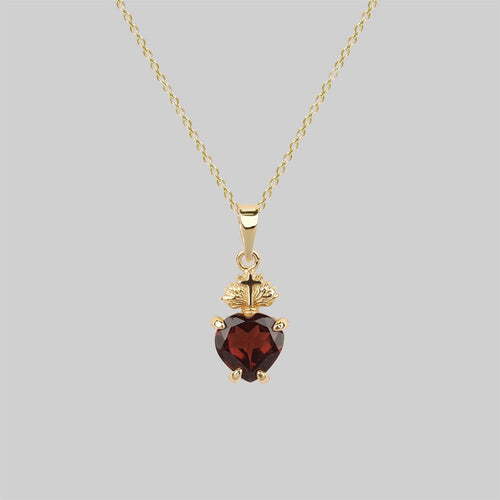 FAITH. Glass Droplet Ivy Necklace - Gold