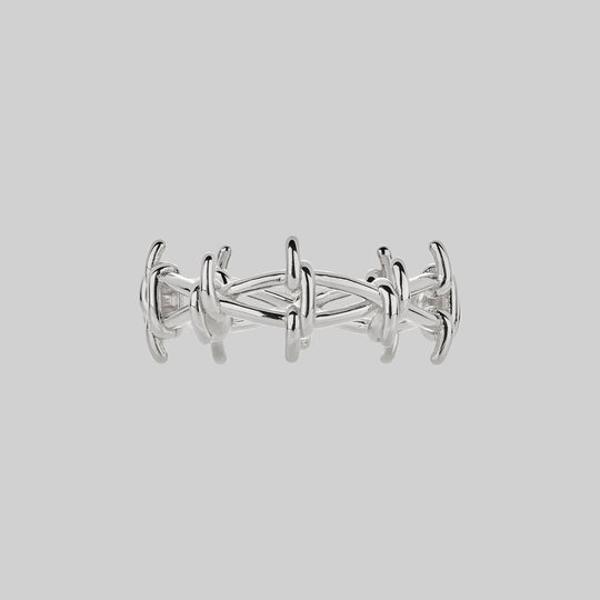 BEYOND. Barbed Wire Ring - Silver