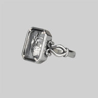 Heart Anatomy silver ring