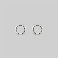 Silver clicker earrings