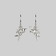 Silver-mis-match-cherub-earrings
