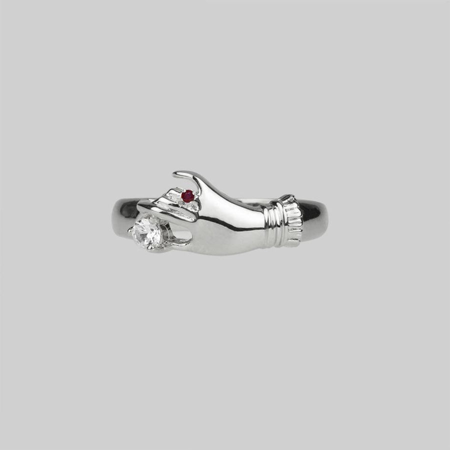 MILDRED. Disembodied Hand Silver Ring