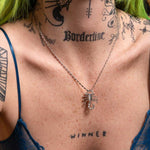 silver scorpion necklace