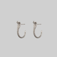 silver serpent earrings