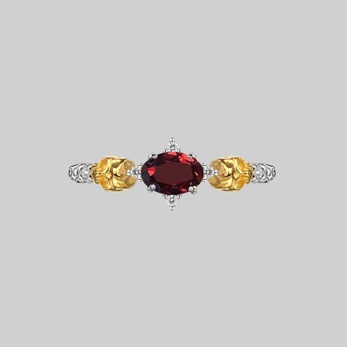 Yin & Yang Gemstone Rings - Gold
