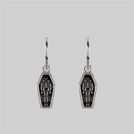 Silver skeleton earrings