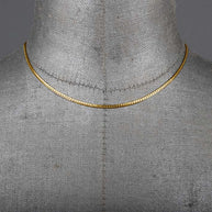 Fine Snake Chain Collar - Gold